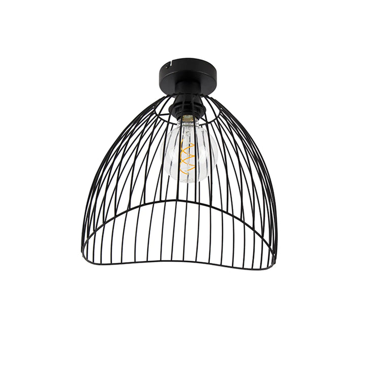 Design plafondlamp zwart 29 cm - Jip