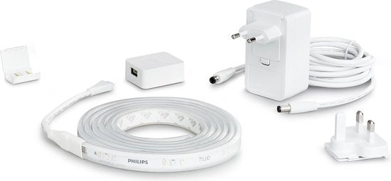 Philips Hue - Lightstrip Plus basis 2 meter - Wit en gekleurd licht - Wit - 20W - Bluetooth - V4 - incl. Voeding