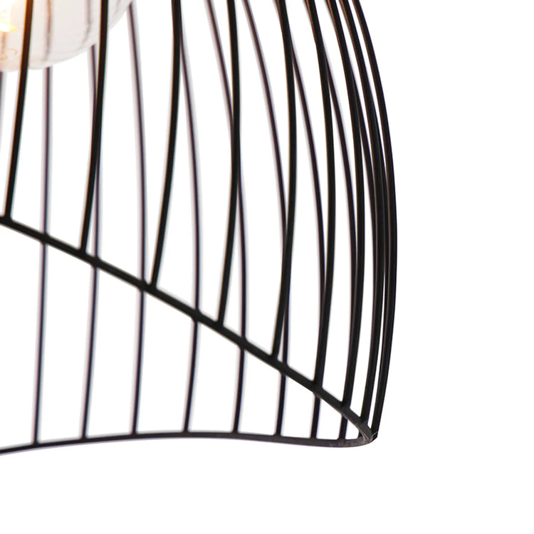 Design plafondlamp zwart 29 cm - Jip