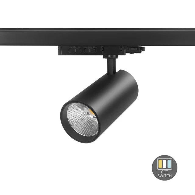 3-Fase Railspot | R-Spot | 10W-20W-30W | Zwart | Dimbaar | CCT-Switch