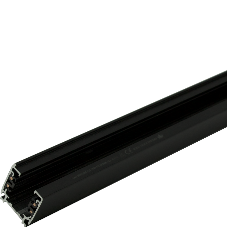 Royal Lighting Track 2 meter 3-Fase rail - Zwart