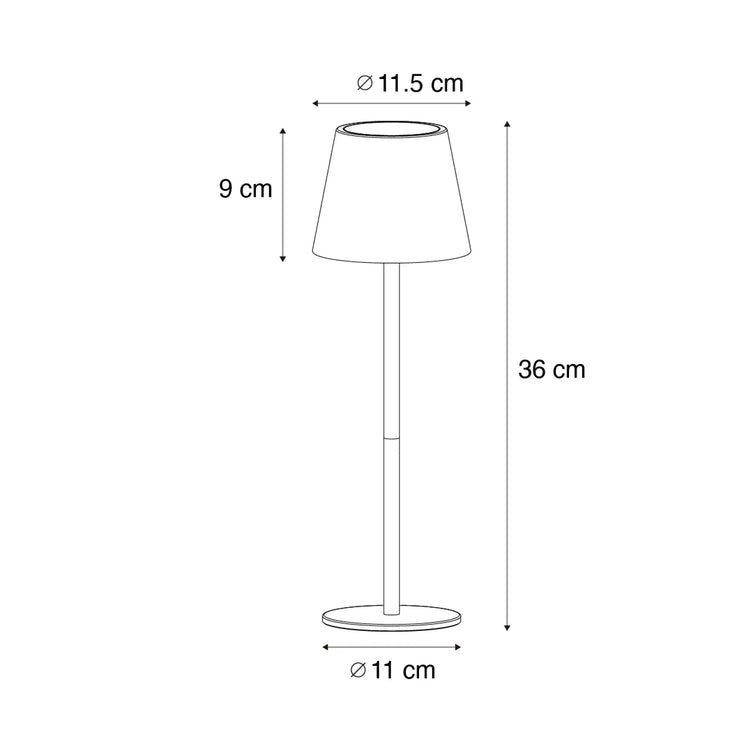 Tafellamp Porto - Zwart - Royal Lighting